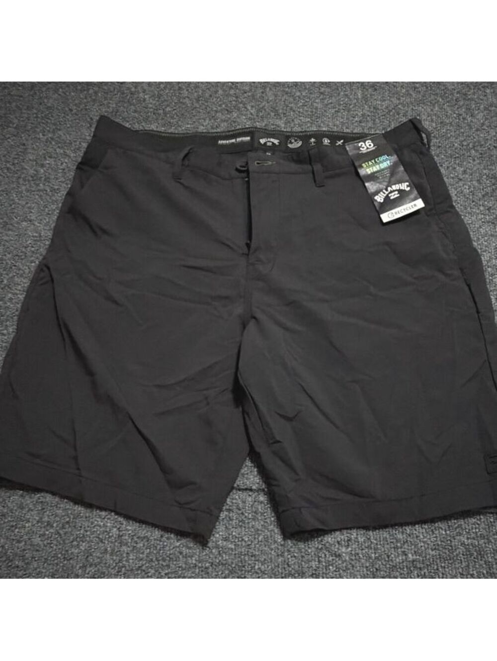 NWT Billabong Adventure Division Submersible Hybrid Shorts Men’s 36 Black